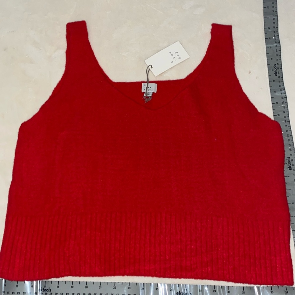 A New Day cropped sweater tank Sz X Large